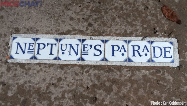 Just like in The Big Easy where they have tiled street markers!