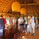 The lodge open-air dining room is quite beautiful and luxurious