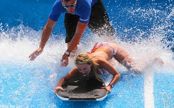 Instructors can teach anyone try their hand at belly board riding.