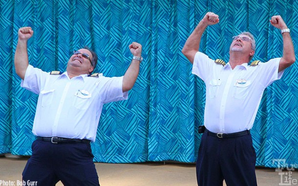 The hotel manager and Captain Johnny call themselves "The Dream Team".