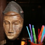 mask and straws