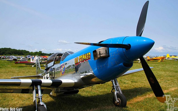 This home-built half size P-51 is turbo-prop powered - so cute!