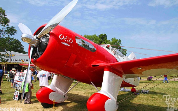 The Gee Bee QED replica 1934 racer was the crowd favorite