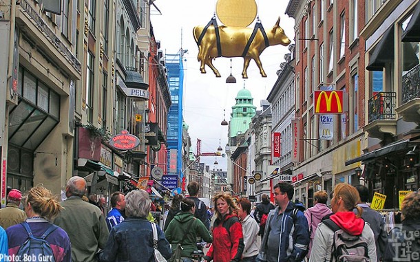 A number of Copenhagen streets are pedestrian only