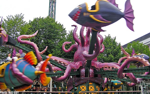 Tivoli Garden amusement rides have sweet and charming themes