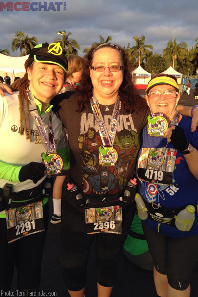 Liz, Rachel and Terri just after the 5k