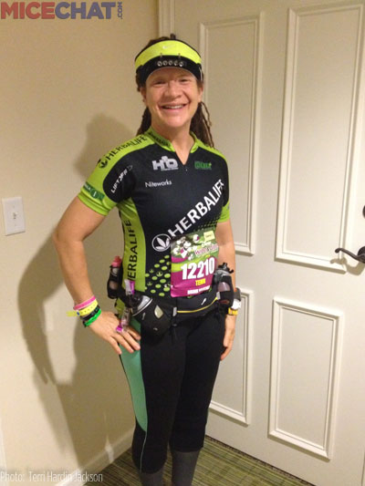Terri will be there sponsored by Herbalife as unsual.