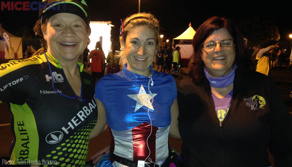 Triple Threat- Anita, Terri and Kendra at the Avengers Half Marathon.