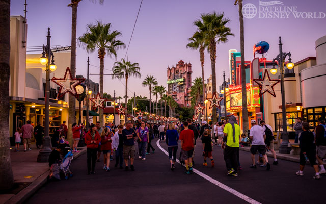 Sunset Blvd is ready for the holidays as well.