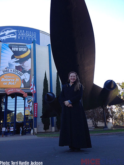 Terri at the Air and Space Museum San Diego, she&rsquo;s such a space squid.