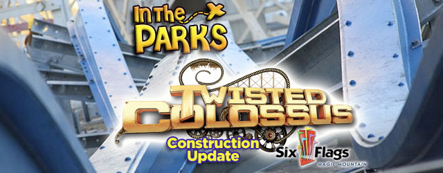 Tour of Twisted Colossus Construction at Six Flags Magic Mountain