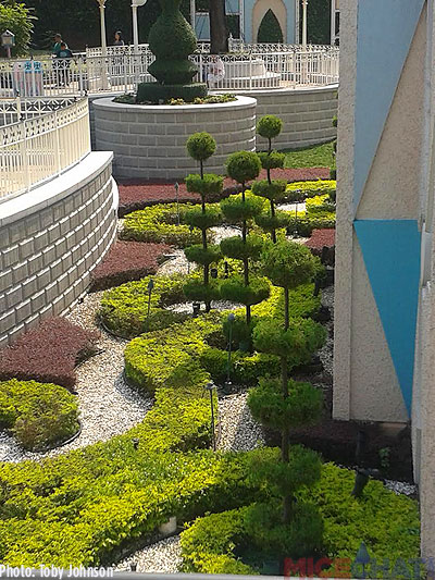 Gorgeous landscaping and topiary's