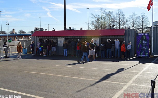 One of the trailers for the virtual ID. The line has already dwindled since I left that line and as my timeframe approached.