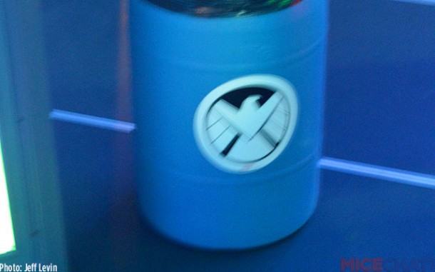 A blurry pic of a themed trash can in true Disney spirit.