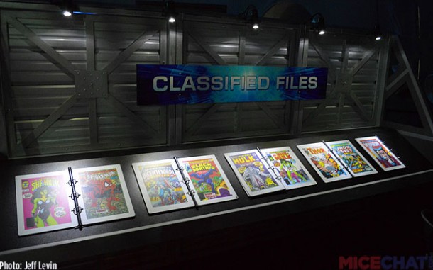 Some neat comic book exhibits.
