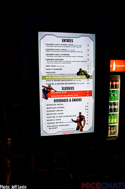 Food and beverage prices at the “Energy Cafe.” There were only Coke products being sold for beverages in case you were wondering.