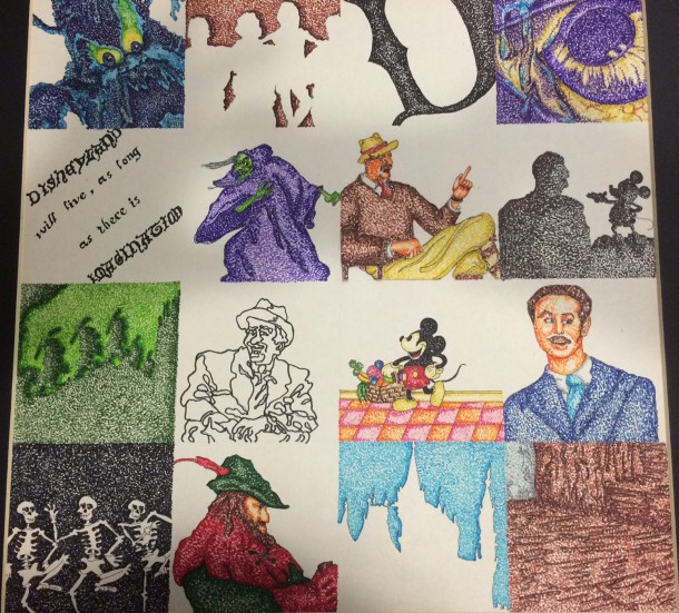 Terri created this in High School. Disney ran deep. Save your work.