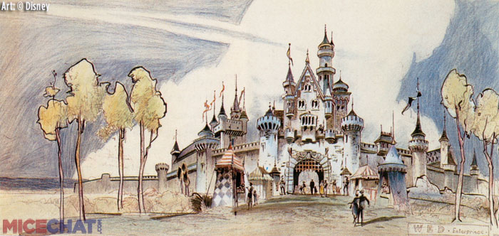 It was later in the design process that the castle top was turned around.