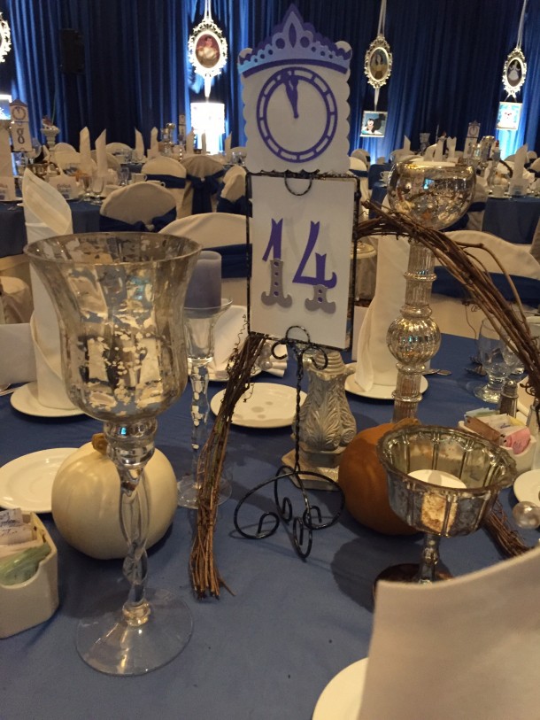 Handmade Disney themed decorations made by volunteers