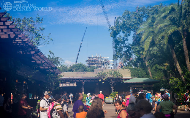 Avatar is rising over the Guest Relations building.