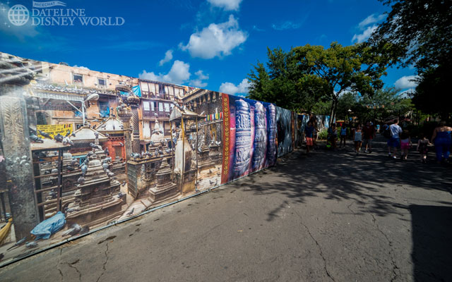 Still lots of walls up around the Rivers of Light area.