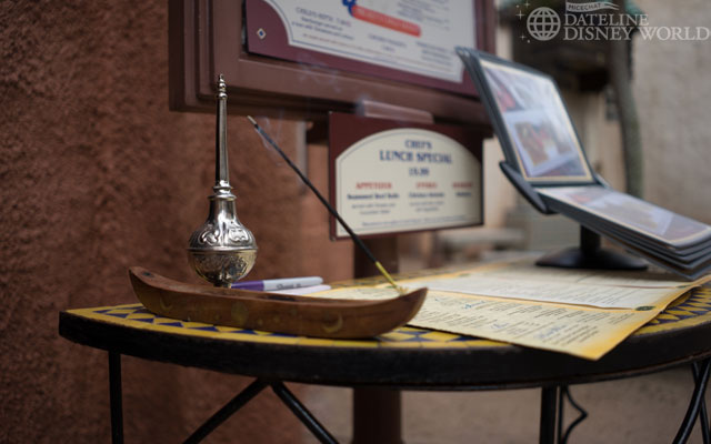 Incense burning at the entrance to Restaurant Marrakesh.