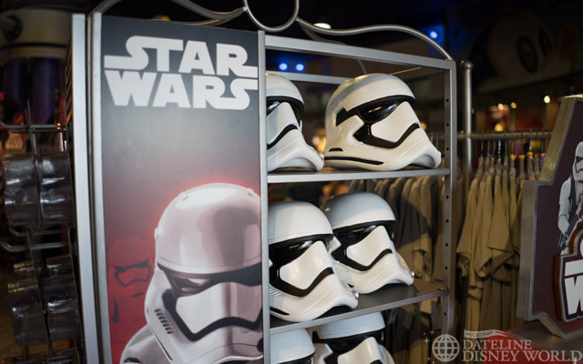 For those curious, Star Wars Episode VII toys have made their way into gift shops across the parks.
