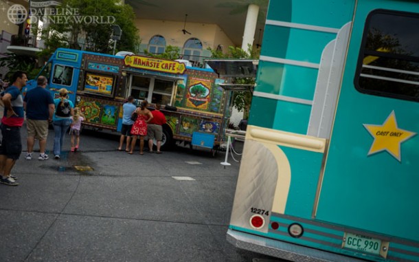 The food trucks are also permanently parked next to Bongo's Cuban Cafe.