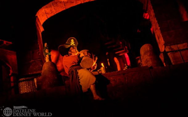 Check out the rum cup on fire down by his leg!