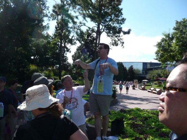 Our fearless leader giving us our marching orders.