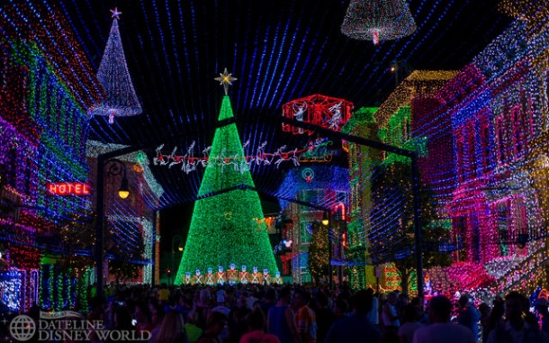 The canopy section of one of the most popular to stand under to enjoy the dancing lights.
