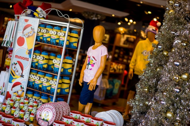Holiday merchandise featuring the Minions has arrived.