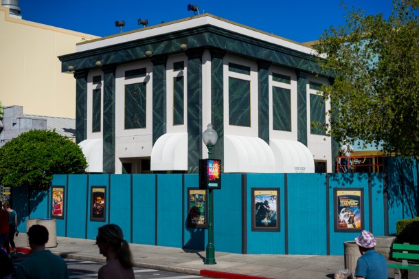 Work going on at the old Lucy/Betty Boop shop to make way for the Hello Kitty shopping attraction.