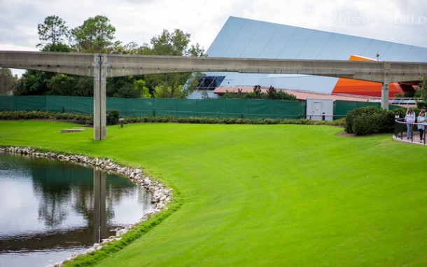 The pathway from the Imagination area to World Showcase is currently closed.