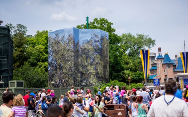 New spires of Cinderella Castle started to be added.