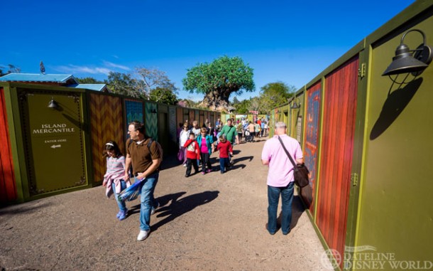 Animal Kingdom's entrance area got a complete makeover.