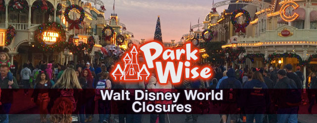 Walt Disney World Park Capacity Closures