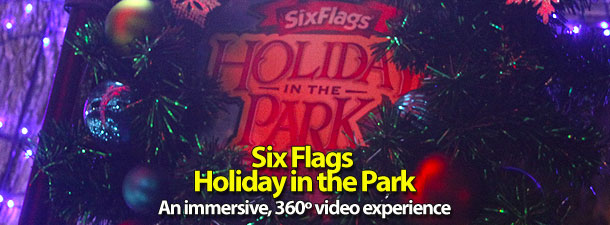 Six Flags Magic Mountain Holiday in the Park 360!