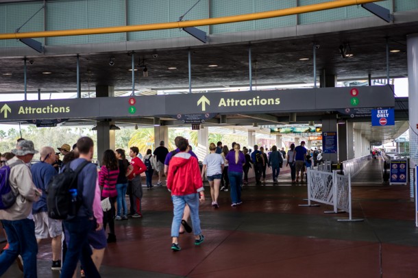 Upon entering, you'll notice security is no longer here. They are now closer to where you park and there are metal detectors just like all the other Orlando parks.