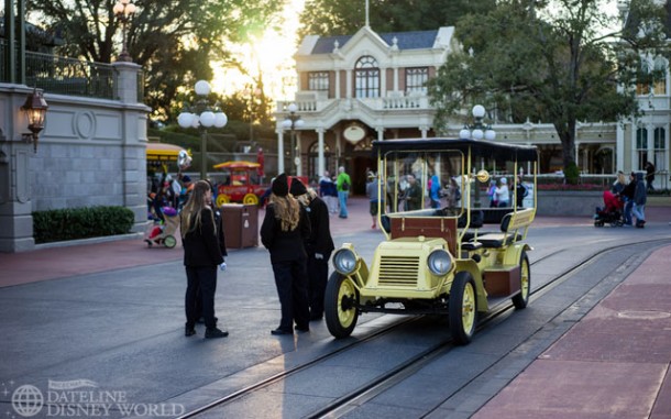 There was a Main Street Vehicle out at 5:30 pm, a rare occasion for Magic Kingdom.
