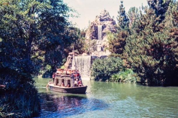 Keelboat and Cascade Peak at Disneyland