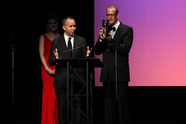 Jonas Rivera and Pete Docter