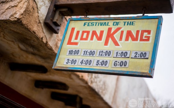 Lots of Lion King showings.