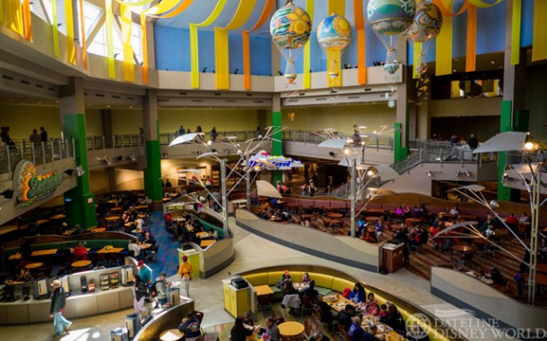 The Land pavilion is very empty, with both Soarin' and the Circle of Life film both closed.