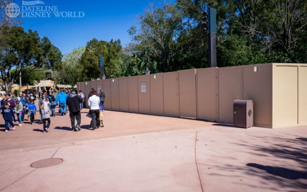 Walls up at the Biergarden area more than likely for Flower and Garden kitchens.