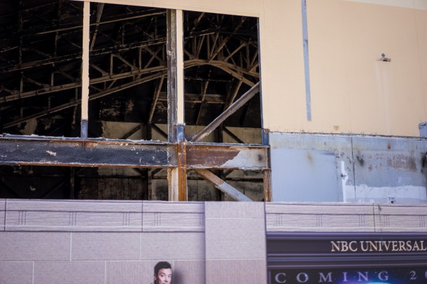 The inside of the old Twister building has been completely gutted to prepare for Jimmy Fallon's arrival.