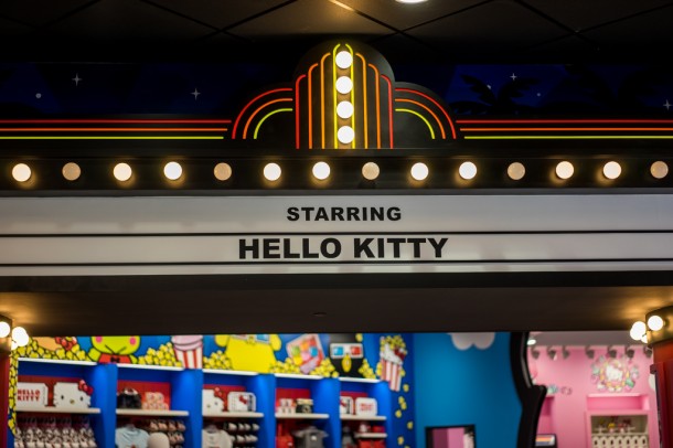 The star of the show is the new Hello Kitty shop.