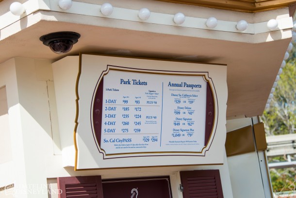 Disneyland Price Increase