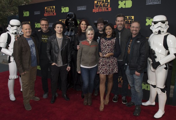 STORMTROOPER, DEE BRADLEY BAKER, STEVE BLUM, TAYLOR GRAY, DARTH VADER, VANESSA MARSHALL, ASHLEY ECKSTEIN, DAVE FILONI (EXECUTIVE PRODUCER), TIYA SIRCAR, SIMON KINBERG (EXECUTIVE PRODUCER), HENRY GILROY, STORMTROOPER