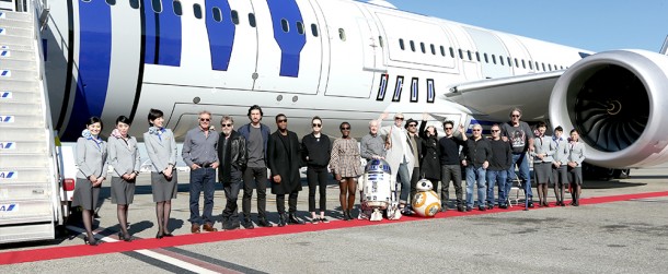 The cast flew on it to London the day after the Galaxy Premiere!